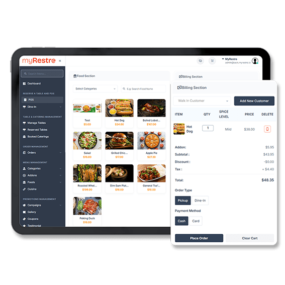 POS myRestro Home image